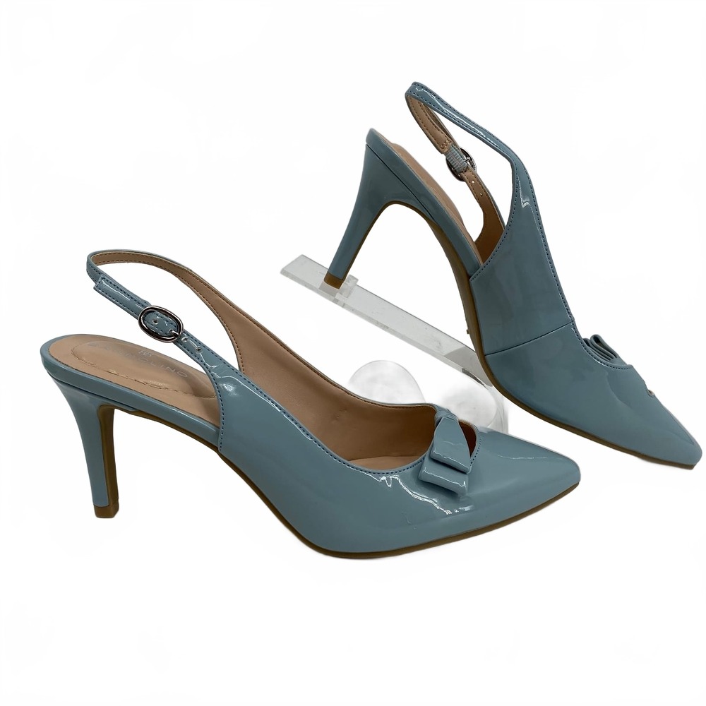 Bandolino Blue Patent Slingback Heels | Women’s Size 8